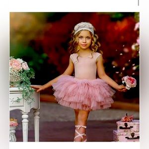 NWT Dollcake Tiny Ballerina Tutu/Leotard Bundle set Sz 9